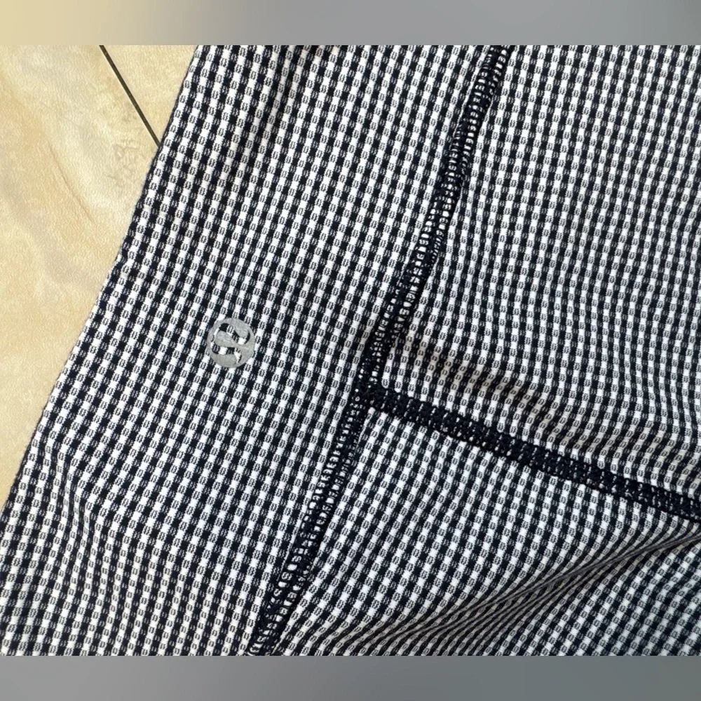 NWOT LULULEMON Coast to Class Gingham Inkwell cropped pants, 25” (US 10) - Picture 5 of 7